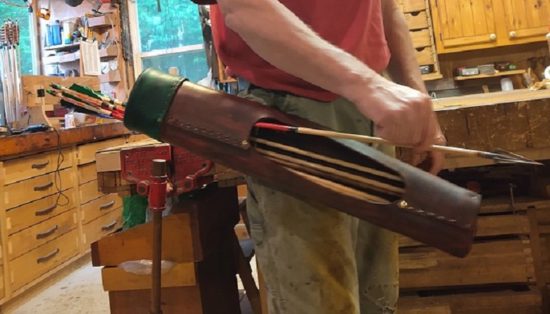 Leather Side Quiver Do It Yourself Woodworking Hunting Outdoors