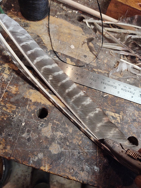 My First DIY Turkey Feathered Arrows - Do It Yourself, Woodworking, Hunting,  Outdoors.
