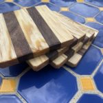 walnut & pine coasters